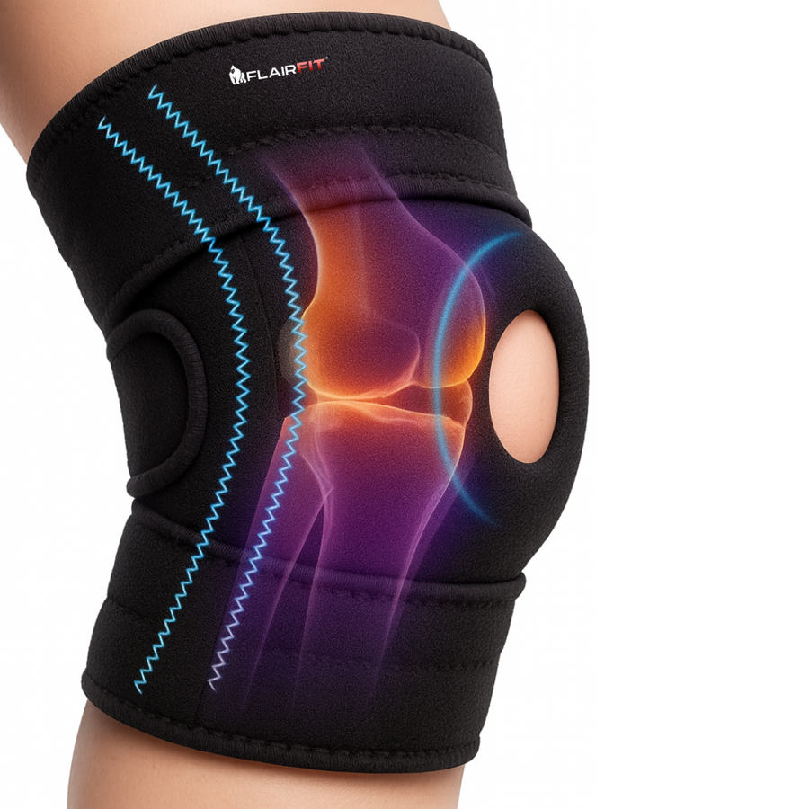 Rodillera de Compresión Deportiva Flairfit® - Soporte Ajustable