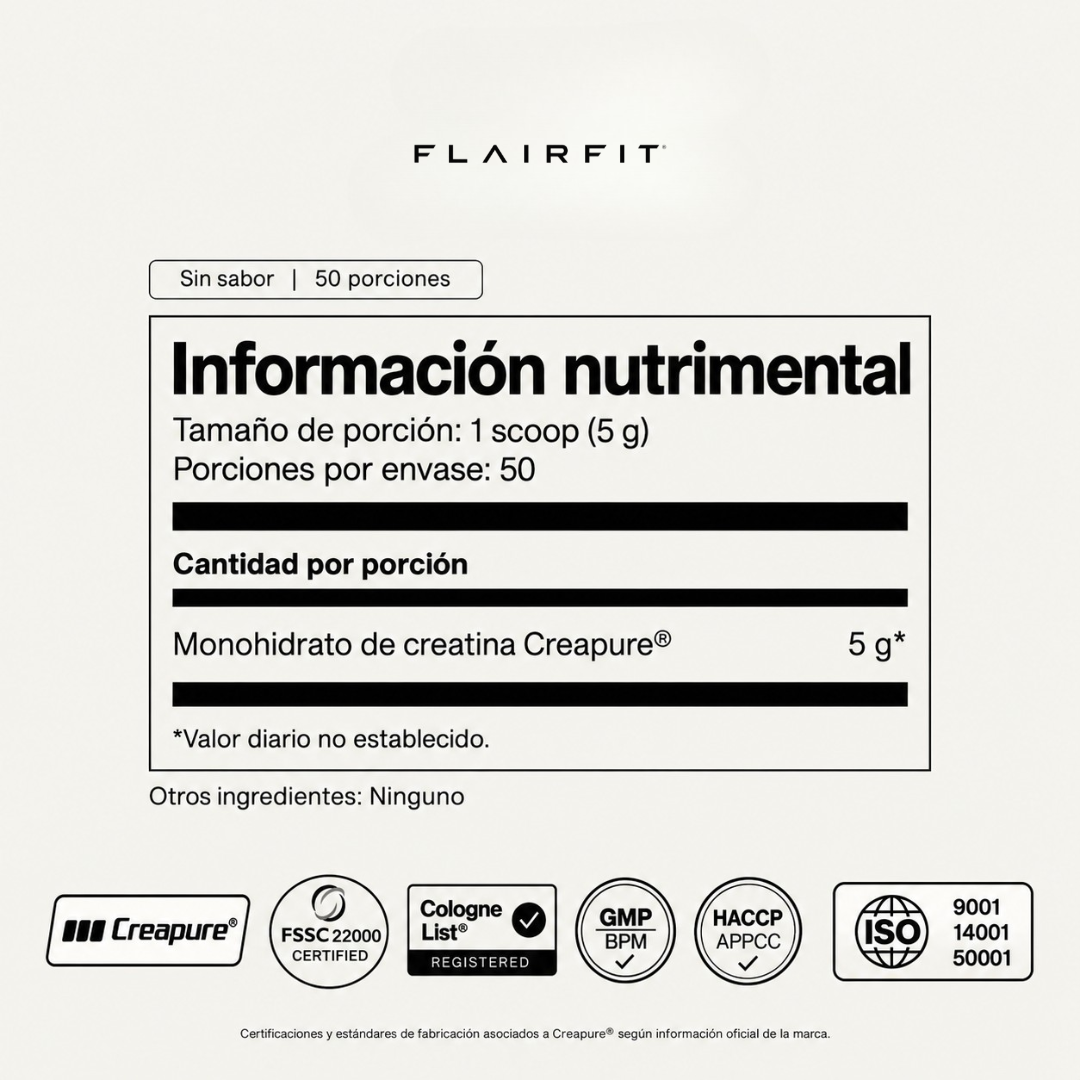 Pack Constancia Flairfit® · 2 Creatinas de 250 g
