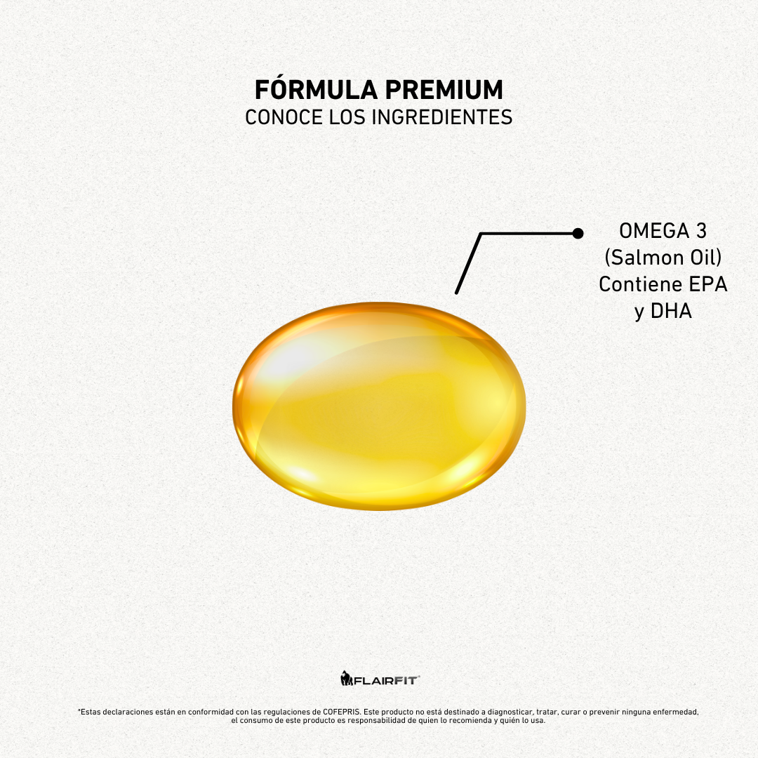 FLAIRFIT® OMEGA 3 SALMON OIL, EPA - DHA