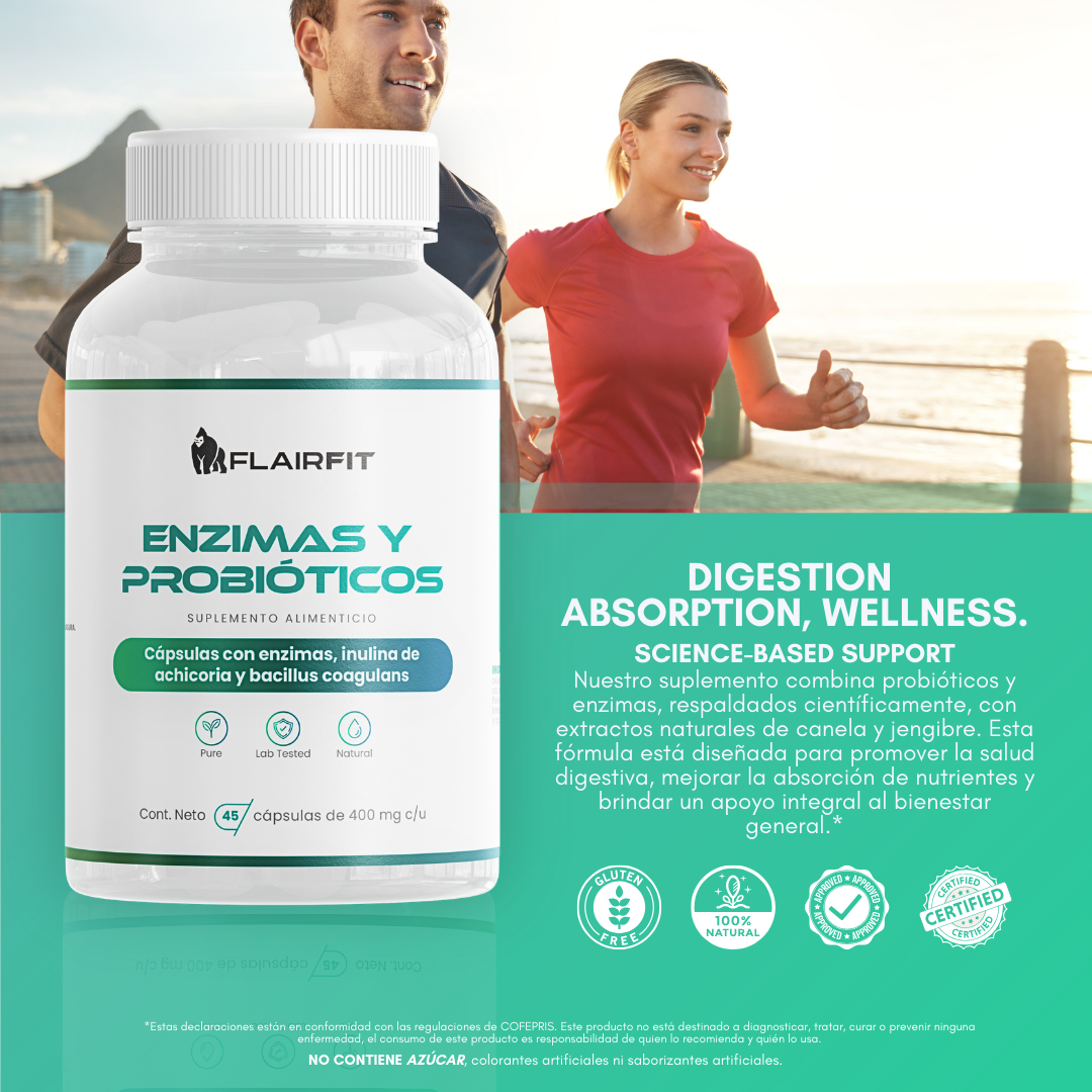 FLAIRFIT® PROBIOTICS, ENZYMES, VITAMINS