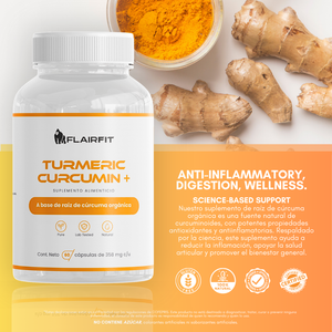FLAIRFIT® TURMERIC CURCUMIN • ORGANIC TURMERIC ROOT