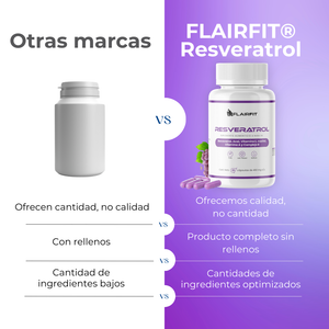 FLAIRFIT® RESVERATROL ANTIOXIDANT, VITAMINS • ACAI SEED • INOSITOL • B COMPLEX