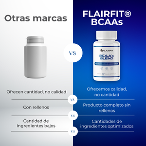 FLAIRFIT® BCAA'S Blend Aminoácidos.