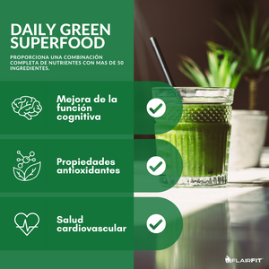 FLAIRFIT® DAILY GREEN MIX SUPERFOOD 33 SERVICIOS