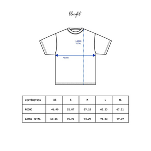FLAIRFIT® Playera Premium 240 GSM T-shirt: Italics Oversized