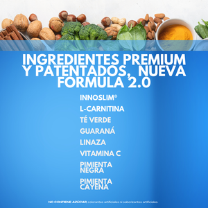 FLAIRFIT® POWER THERMOBURNER 2.0, INNOSLIM® + GREEN TEA + GUARANÁ + L-CARNITINE
