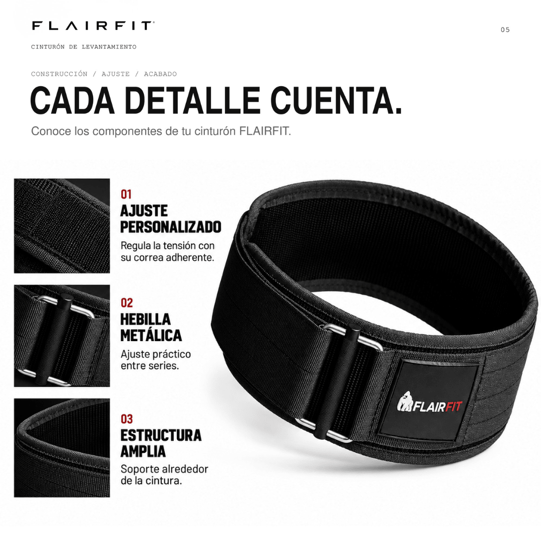 Cinturón de levantamiento Flairfit® · Neopreno