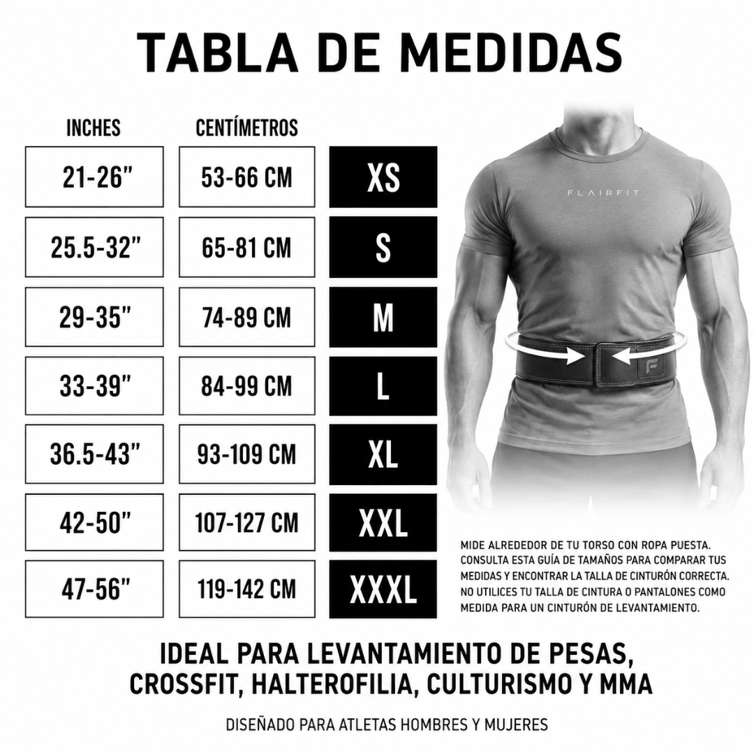 Cinturón de levantamiento Flairfit® · Neopreno