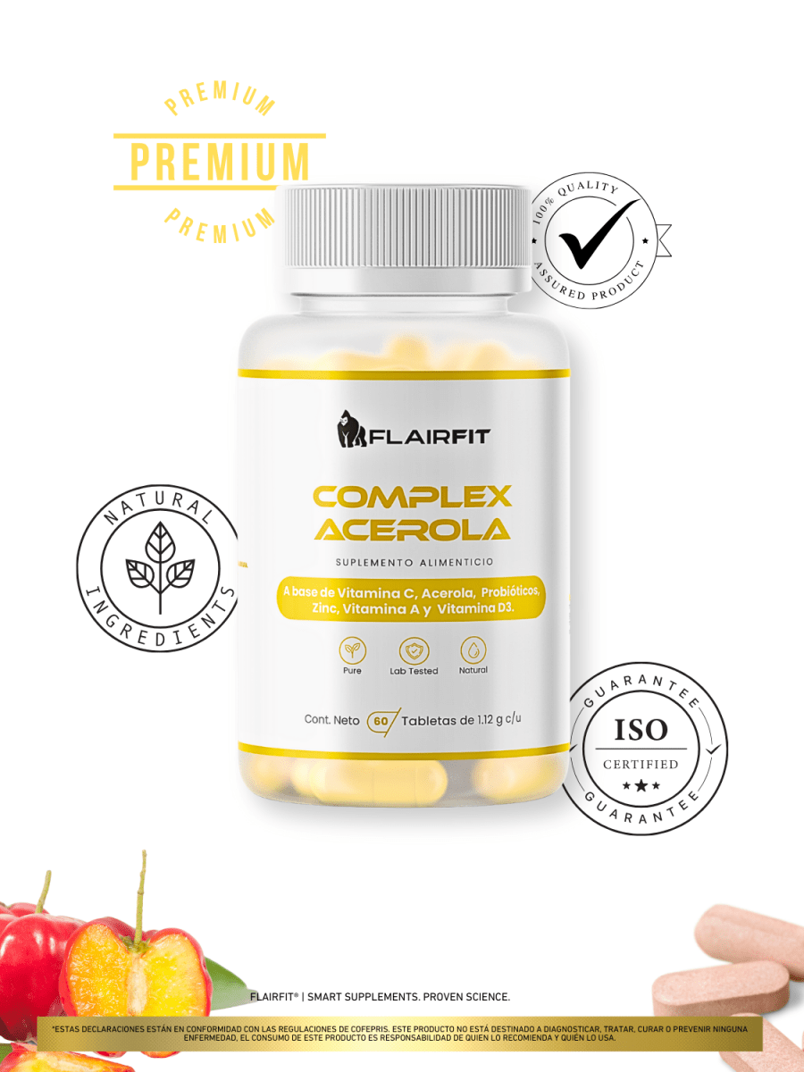 FLAIRFIT® COMPLEX ACEROLA, VITAMIN D3, PROBIOTICS, CHERRY FLAVOR