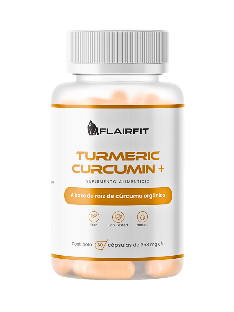 Cúrcuma (Turmeric) orgánica Flairfit® – 60 cápsulas