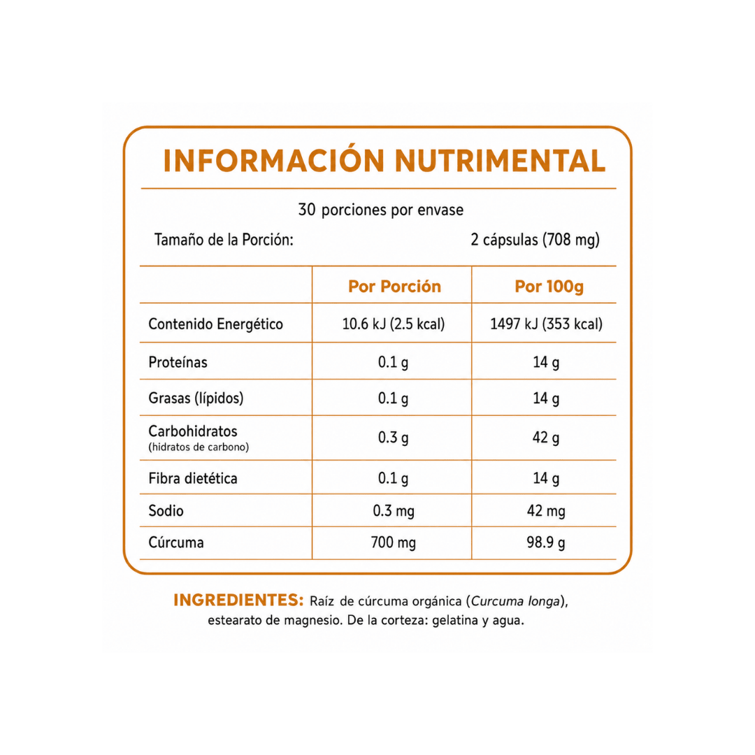 Cúrcuma Flairfit® · 60 cápsulas