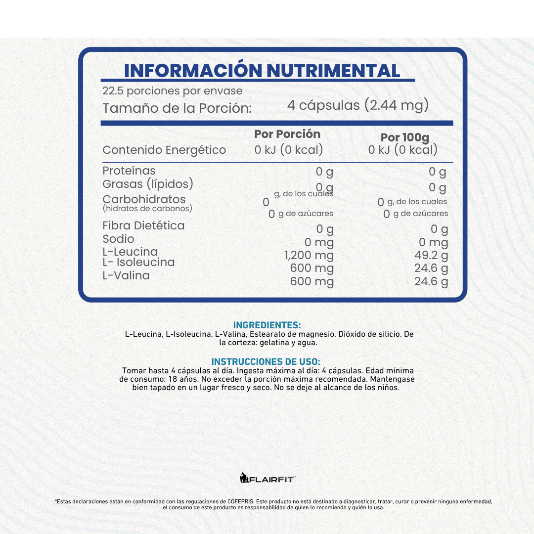 FLAIRFIT® BCAAs PLUS