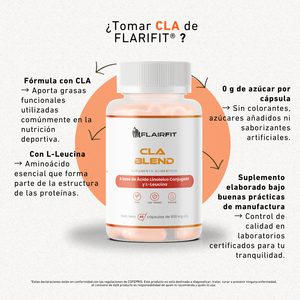 FLAIRFIT® CLA Blend – Ácido Linoleico + L-Leucina 45 cápsulas