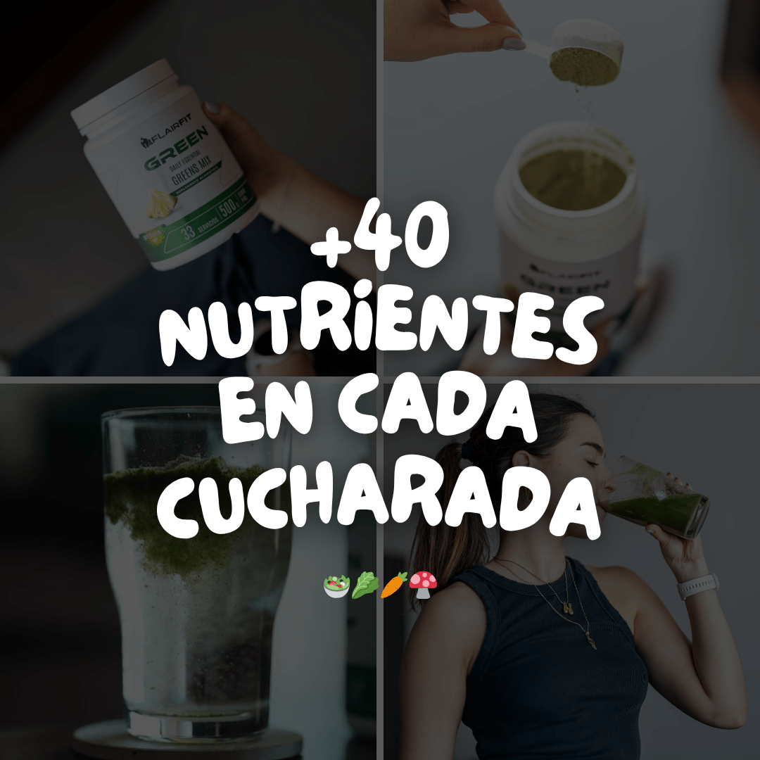 FLAIRFIT® Daily Green's Mix Superfoods, +50 Ingredientes. 500G