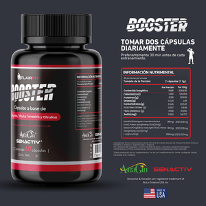 FLAIRFIT® Nitric Oxide Booster 2.O, L-Arginina, Testosterona, AstraGin®, Senactiv®
