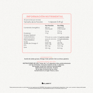 FLAIRFIT® OMEGA 3 SALMON OIL, EPA - DHA
