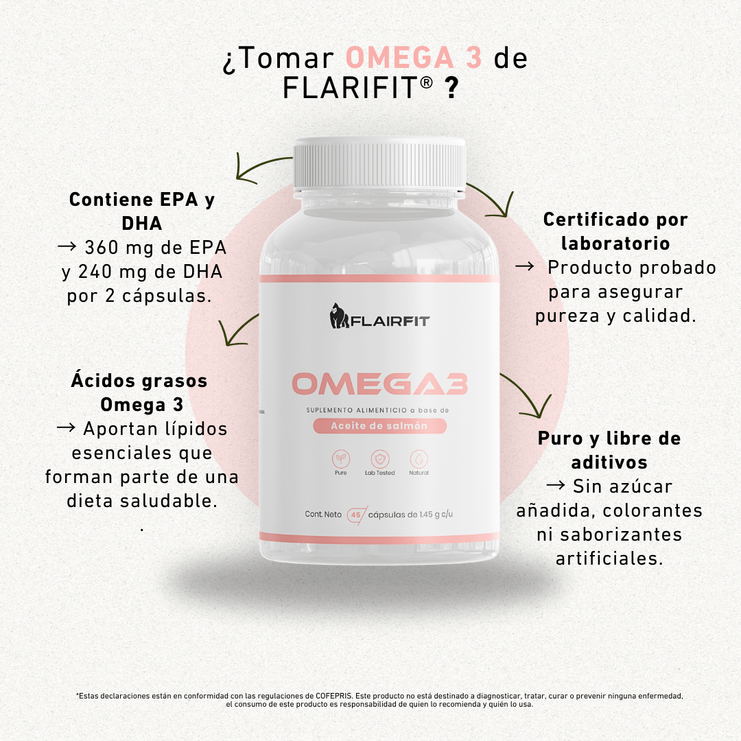 FLAIRFIT® OMEGA 3 SALMON OIL, EPA - DHA