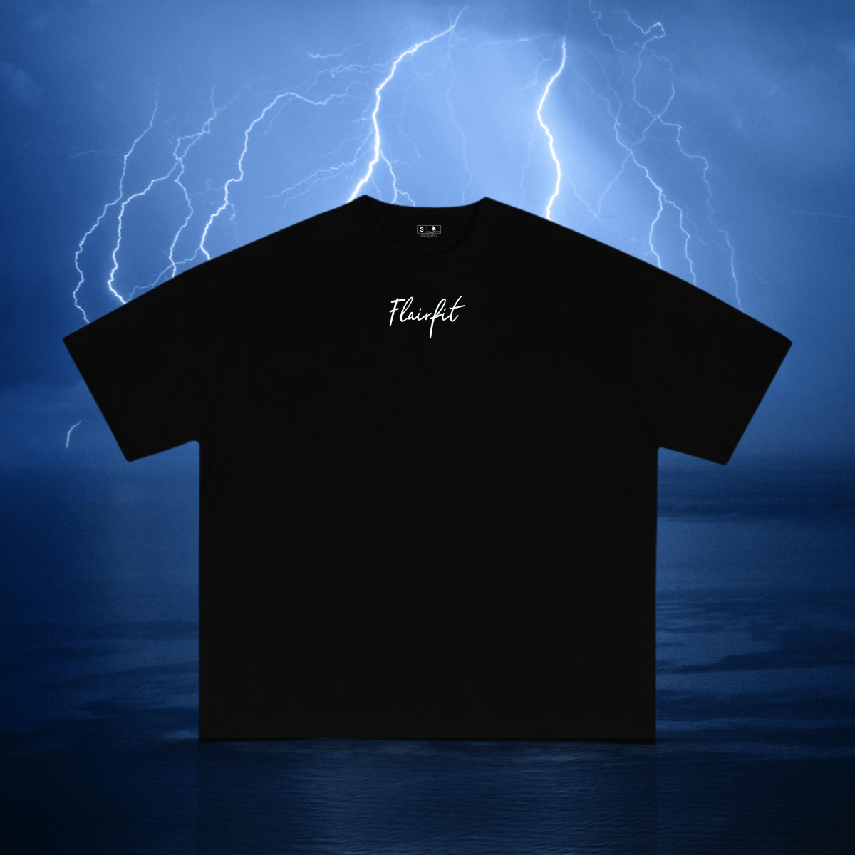FLAIRFIT® Playera Premium 240 GSM T-shirt: Italics Oversized