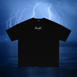FLAIRFIT® Playera Premium 240 GSM T-shirt: Italics Oversized