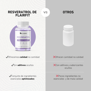 FLAIRFIT® RESVERATROL ANTIOXIDANT, VITAMINS • ACAI SEED • INOSITOL • B COMPLEX