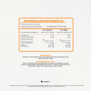FLAIRFIT® TURMERIC CURCUMIN • ORGANIC TURMERIC ROOT