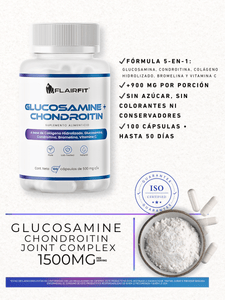 Glucosamina + Condroitina – 100 cápsulas (1500 mg por porción)