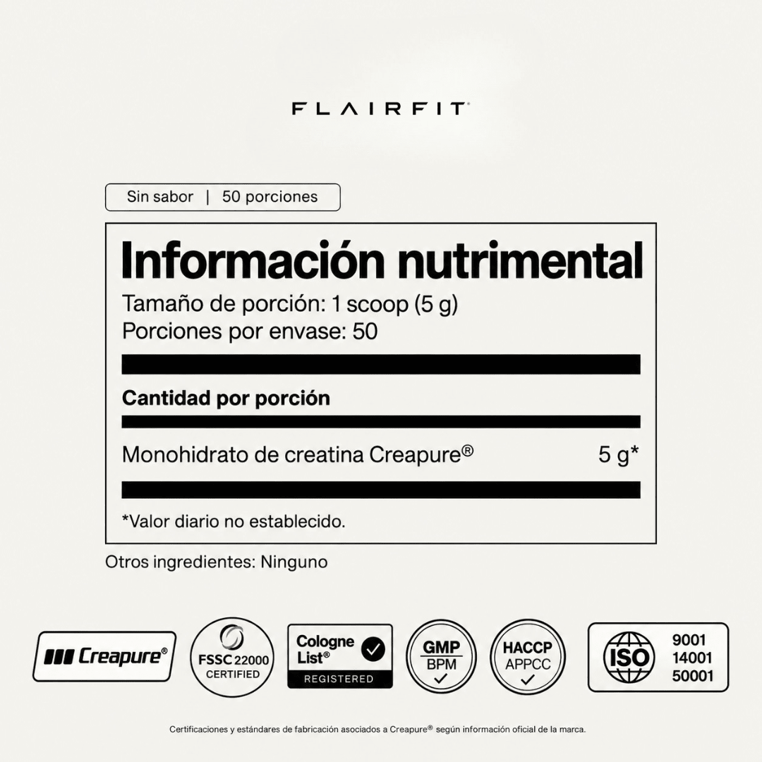 Creatina Creapure® Flairfit® · 250 g