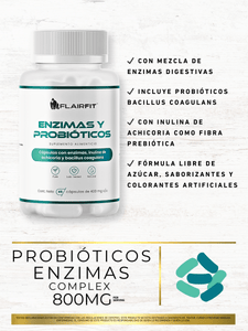 Probióticos y Enzimas – 45 cápsulas