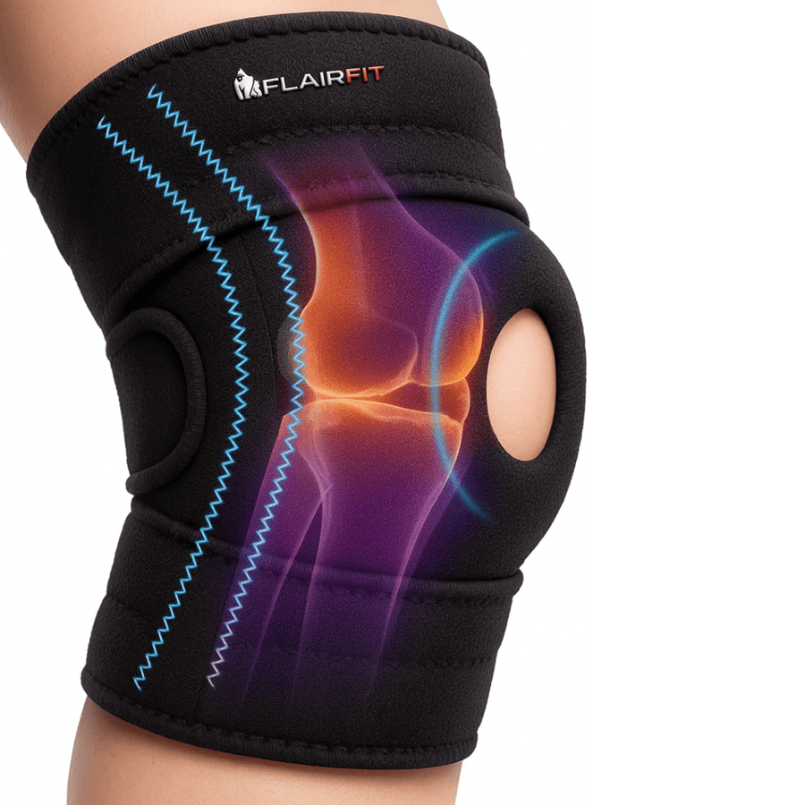 Rodillera de Compresión Deportiva Flairfit® - Soporte Ajustable