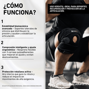 Rodillera Deportiva de Neopreno, Ortopédica/Recuperación