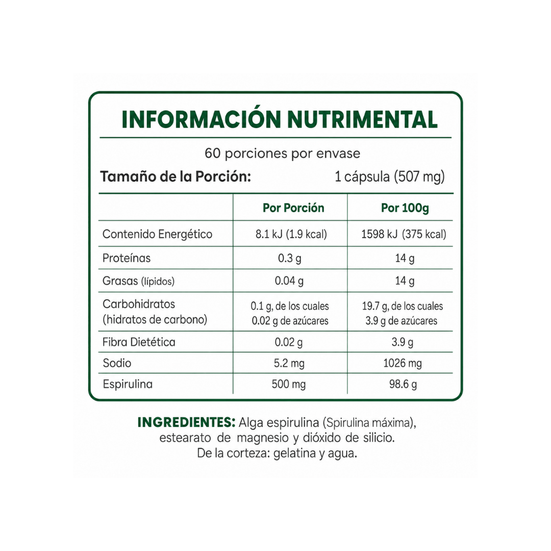 FLAIRFIT® SPIRULINE ALGAE PLUS
